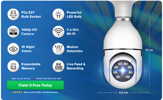 Advantages of INOV8 PRO Wi-Fi Light Bulb Camera: