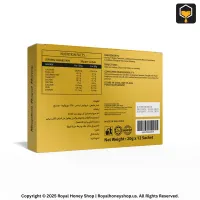 Close-up 3D image of Royal Honey VIP honey sachet for men