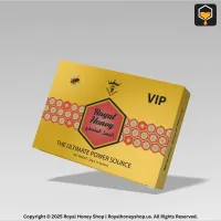 3D packaging render of Royal Honey VIP box sold at Royal Honey Shop