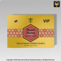 Box and sachet 3D layout of Royal Honey VIP by Royal Honey Shop