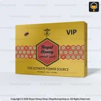 Exclusive Royal Honey VIP sachets 3D visual designed for Royal Honey Shop