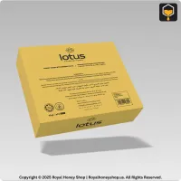 Lotus Premium Honey sachet box 3D mockup for boosting male performance