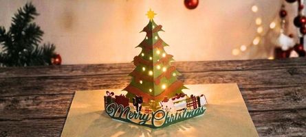 Holiday Magic! How to Cut & Assemble the 3D Christmas Tree Pop-Up Card