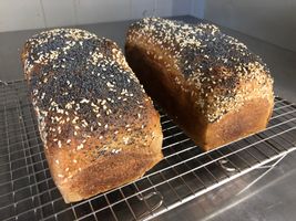 Seeded sandwich loaf