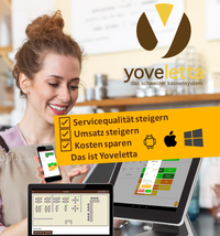 Das Kassensystem Yoveletta – Die Schweizer Cloudkasse für Windows, Android und iOS
