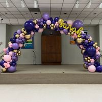 Organic Balloon Arch 25' Long, 5 Colors