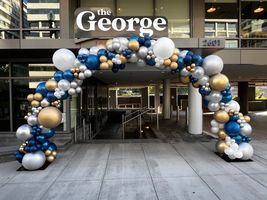 Organic Balloon Arch 30' Long, 4 Colors