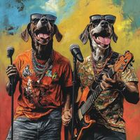 Houndogs playing Guitars and Singing