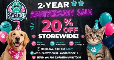 Pawstock’s 2-Year Anniversary Sale: 20% Off Storewide August 7–9