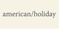 American Holiday