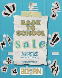 Adorn Body Art Presents: Back to School