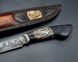 mammoth tooth stabilized spacer on knifehandl