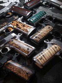 1911 grips mammoth tooth stabilized scales