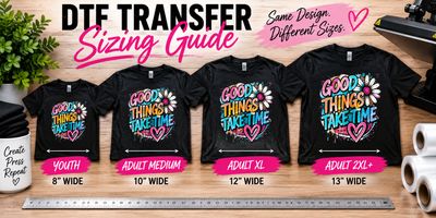 DTF Transfer Sizing Guide: What Size Should Your Shirt Design Be?