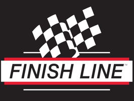 Finish line logo black background
