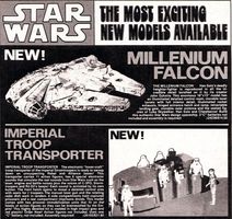 1980s STAR WARS Millennium Falcon Model Kit