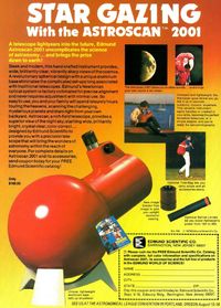 1990s ASTROSCAN 2001 Telescope Ad