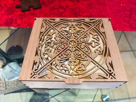 Coffret en bois plaqué découpé au laser. Sevy Créations Bois, Artisanat suisse