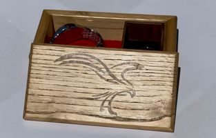 Coffret à bijoux personnalisé avec marqueterie. Sevy Créations Bois, Artisanat suisse