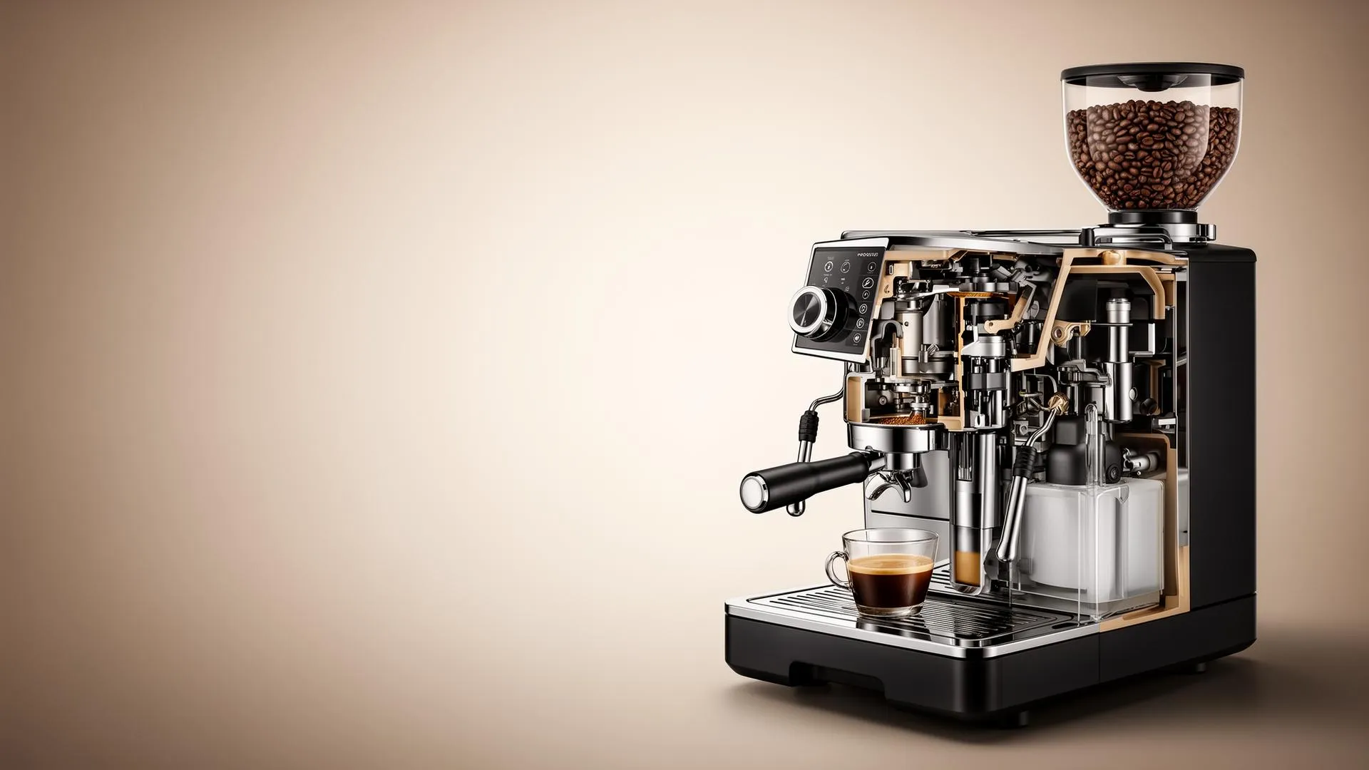Bean-to-cup coffee machine
