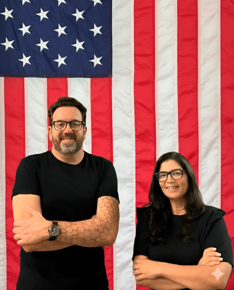 Patricia Lacognata and Luiz Pimentel, founders of ShopCouture