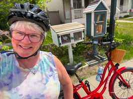 <p>Book Fairy on Two Wheels</p>