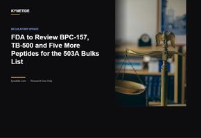 FDA to Review BPC-157, TB-500 and Five More Peptides for the 503A Bulks List: What Researchers Should Know