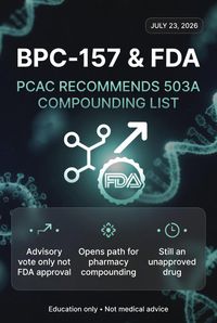FDA Panel Backs BPC-157 and TB-500 for Compounding as Two-Day Peptide Vote Wraps Up
