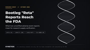 Two Death Reports Tied to Bootleg "Reta" Reach the FDA: What Research Buyers Should Know