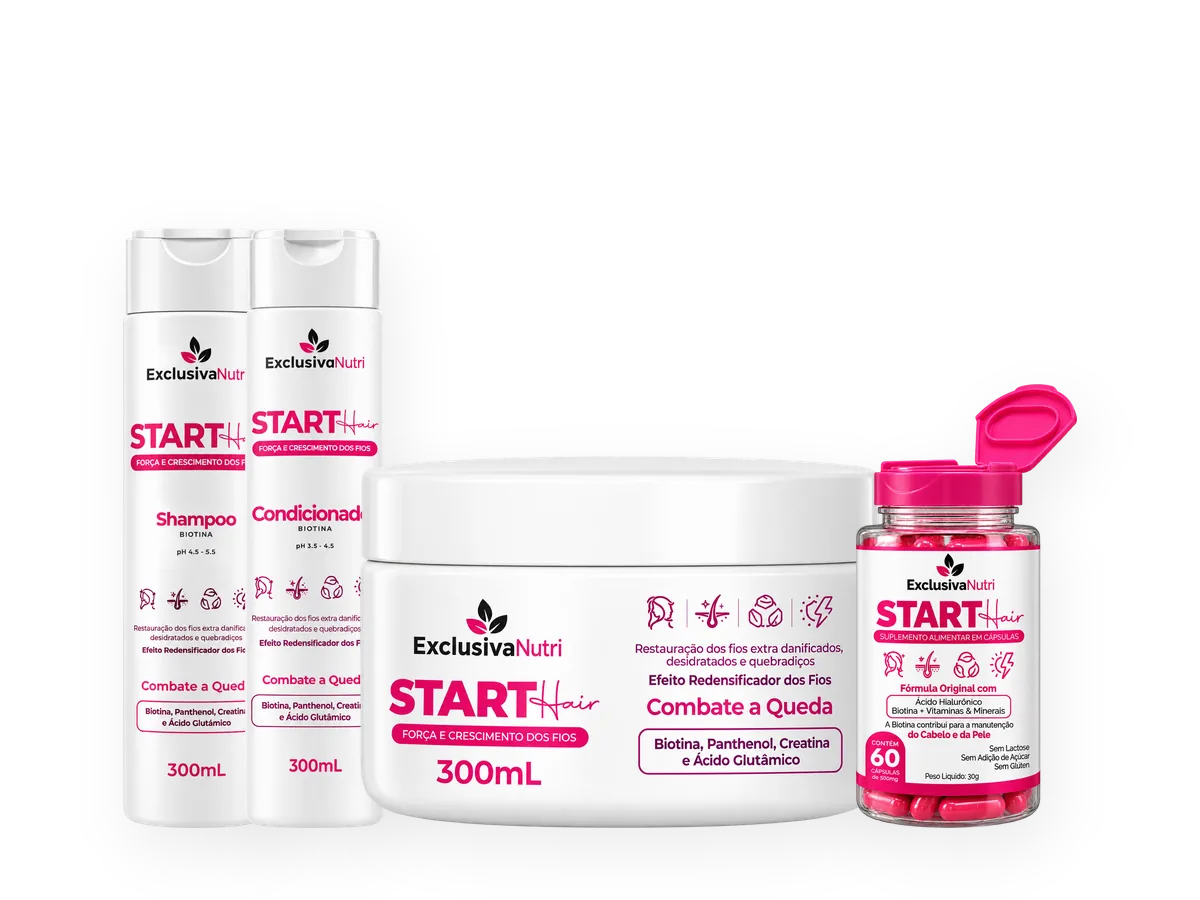 Start Hair shampoo, conditioner, mask and capsules