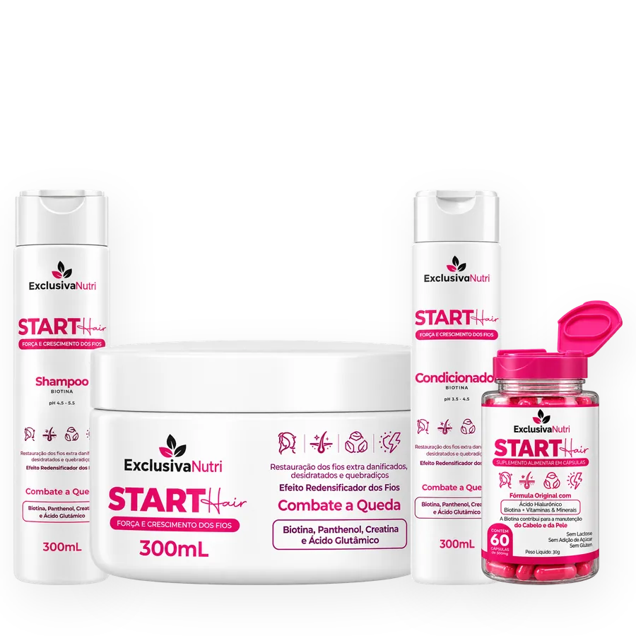 Start Hair shampoo, mask, conditioner and capsules
