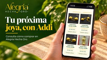Cómo comprar tu joya con Addi en Alegría Hecha Oro