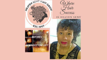   Heaven Sent Hair Grow has been restoring hair since 1997.  See the before and after 3 months above.