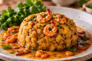 Mofongo de camarones — imagen ilustrativa