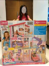 Received in good condition. Excited to unbox & Build her dream house. Definitely  a good buy. Cheaper than retail.