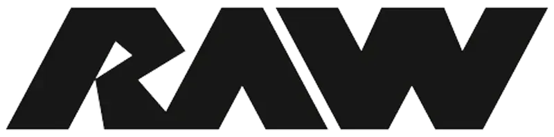 RAW Nutrition official black logo featuring the stylized RAW wordmark.