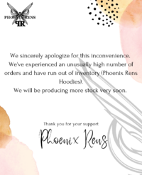Phoenix Rens Ceases Production on Hoodies, for now