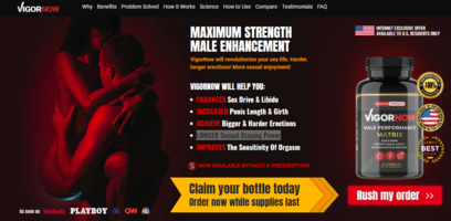 VigorNow Male Enhancement – Pills To Get Firmer & Longer Erections, Where To Buy?