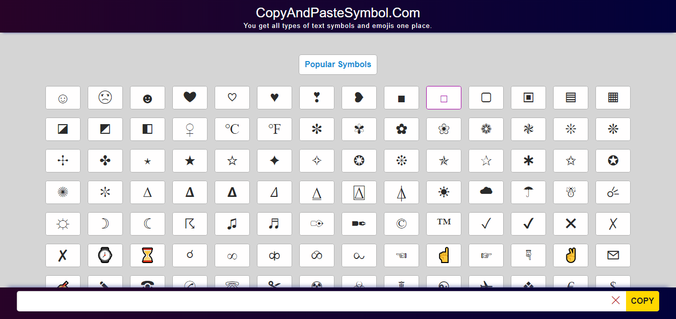 Cool Symbols to Copy and Paste