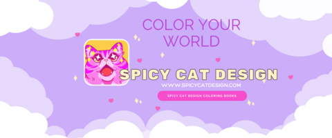 Welcome to Spicy Cat Design Coloring Books, Puzzle Books, Journals, Coloring Supplies and Creative Gifts  