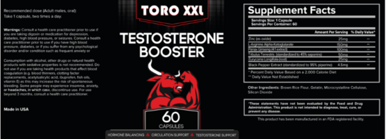Where to Buy Toro XXL Testosterone Booster