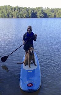 Learning to paddle board with my best friend... - #3