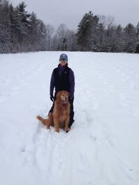 Snowy wood trail running...Our Favorite - #2