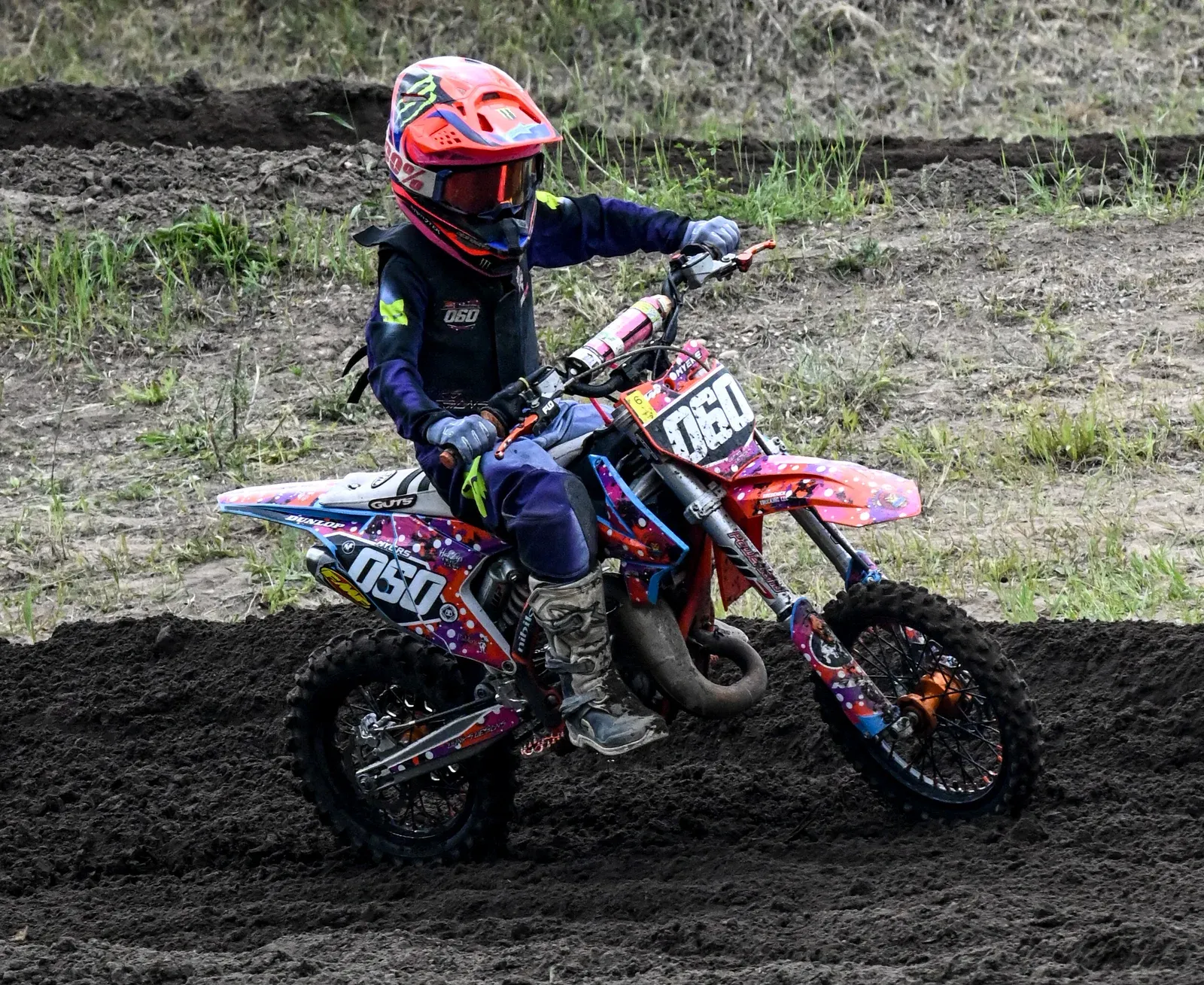 #060 KTM 50 running a Donks Designs kit