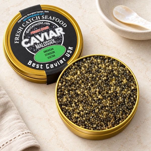 Wild American Sturgeon — Olive Bronze caviar
