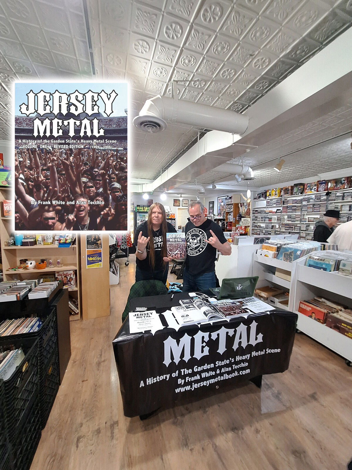 Record store signing — Jersey Metal Vol. 1