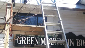 Ladder and scaffolding