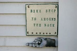 Bike Shop Is Around The Back