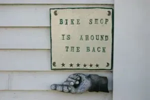 Bike Shop Is Around The Back