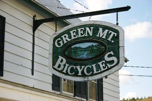 Green  Mountain Bikes Sign